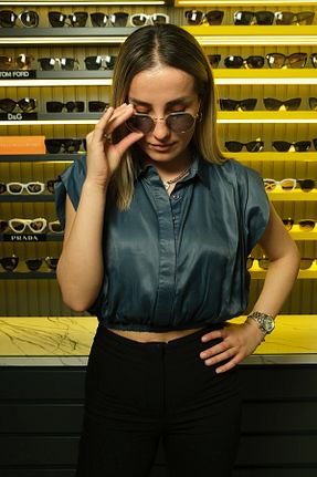 عینک آفتابی آبی زنانه UV400 Ray-Ban - کد 870533465