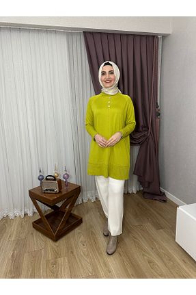 تونیک حجاب سبز زنانه بافتنی Elissa butik - کد 891565976