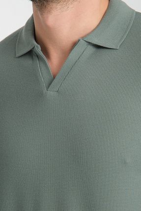 تیشرت سبز مردانه یقه پولو Frappoli - کد 889930723