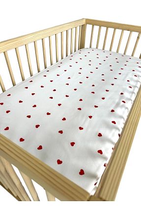 ملحفه کودک و نوزاد قرمز پنبه ای ENHA BABY - کد 828315150