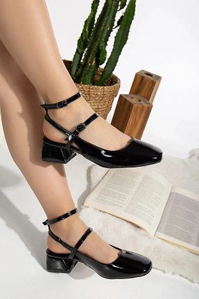 کفش پاشنه بلند کلاسیک مشکی زنانه چرم لاکی moun shoes - کد 890605047