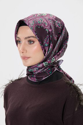 روسری بنفش پلی استر Setrms - کد 890616764