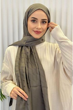 شال طوسی زنانه ابریشم Pull Scarfs - کد 890617192