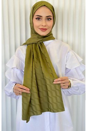 شال خاکی زنانه ابریشم Pull Scarfs - کد 890617188