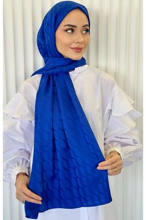 شال سرمه ای زنانه ابریشم Pull Scarfs - کد 890617143