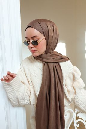 شال قهوه ای زنانه ویسکون Silk Home - کد 891651314