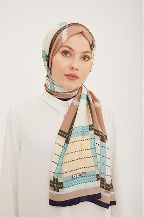 شال قهوه ای زنانه ویسکون Armine - کد 664995251
