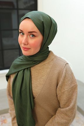 شال خاکی زنانه ویسکون Silk Home - کد 890622747
