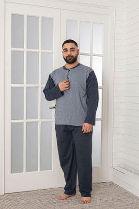 ست لباس راحتی سایز بزرگ خاکی مردانه ساده Sude HOMEWEAR - کد 797329486