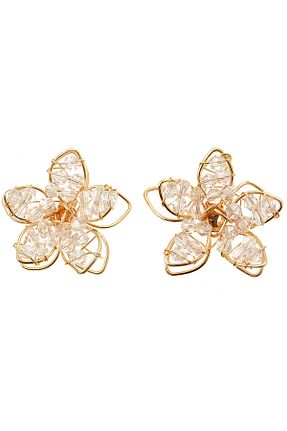 گوشواره جواهر طلائی میخ Pelin Aksesuar - کد 32970970
