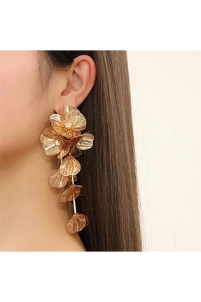 گوشواره جواهر طلائی Pelin Aksesuar - کد 833303934