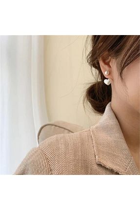 گوشواره جواهر بژ Pelin Aksesuar - کد 833286743