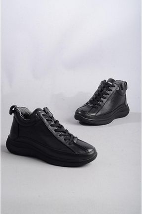 بوت / نیم بوت مشکی زنانه چرم خالص Forelli - کد 364628808