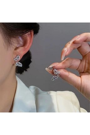 گوشواره جواهر زیرکن Pelin Aksesuar - کد 792852660
