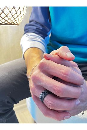 انگشتر نقره رنگی زنانه 925 عیار ZEY GÜMÜŞ - کد 868964666