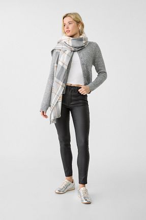 شلوار مشکی زنانه ویسکون Stradivarius - کد 163968290