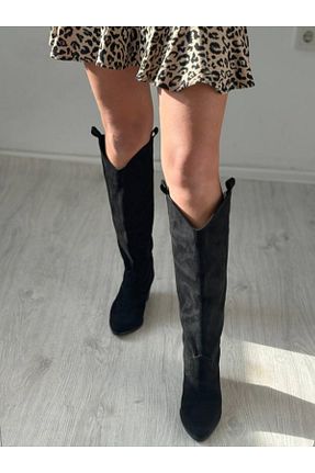 چکمه مشکی زنانه چرم مصنوعی SHOEBOURNE - کد 884633780