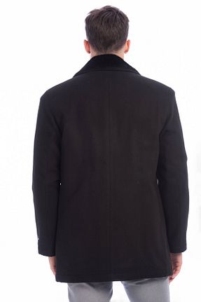 پالتو پشمی مشکی مردانه رگولار Dynamo - کد 4063968