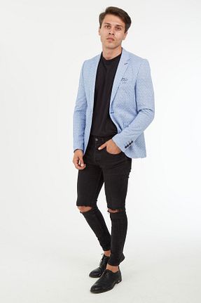 کت آبی مردانه تنگ SPOSO - کد 32769153
