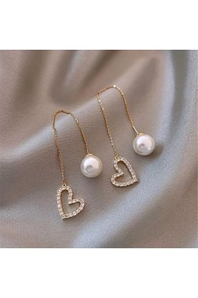 گوشواره جواهر طلائی مروارید Pelin Aksesuar - کد 327718505