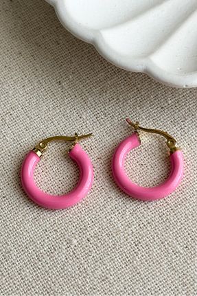 گوشواره استیل (فولاد) طلائی زنانه استیل (فولاد) MODA - کد 890651489