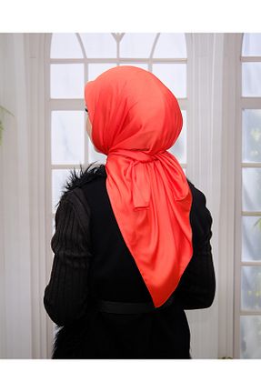 شال نارنجی زنانه پلی استر ZENİPEK - کد 893545874