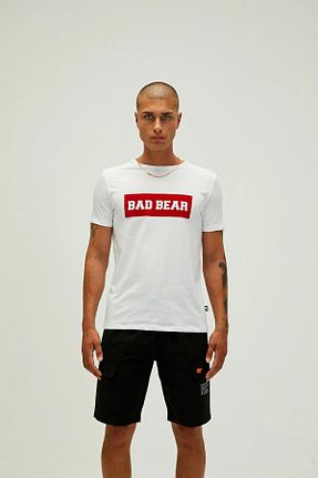 تیشرت سفید مردانه رگولار Bad Bear - کد 263347050