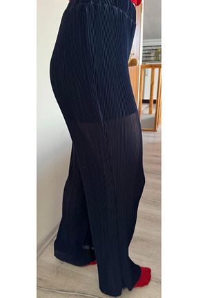 شلوار سرمه ای زنانه شیفون Arasmoda - کد 888548672