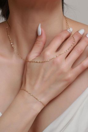 ست طلا زرد زنانه زیرکن Bayar Gold - کد 276130215
