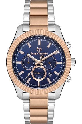 ساعت مچی سرمه ای مردانه 45 میلی متر Sergio Tacchini - کد 309438403