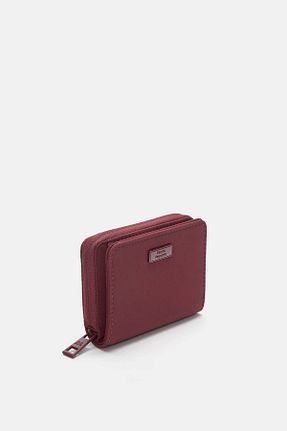 کیف پول زرشکی زنانه ابعاد کوچک Pull & Bear - کد 890679788