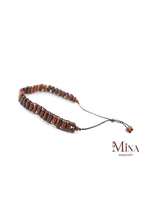 دستبند جواهر طوسی زنانه سنگ طبیعی Mina Souvenir - کد 890667208