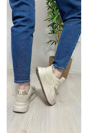 کفش اسنیکر طوسی زنانه بند دار aleynashoes - کد 770822282