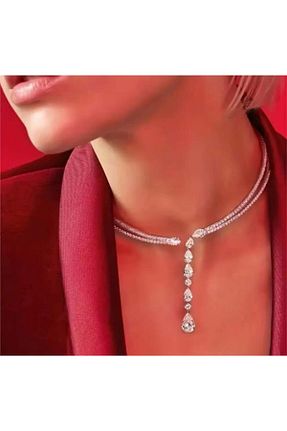 گردنبند جواهر زنانه فلزی Pelin Aksesuar - کد 890696385