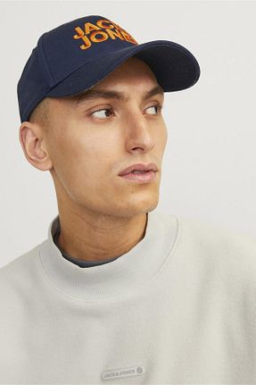 کلاه سرمه ای مردانه پنبه ای Jack & Jones - کد 797708551