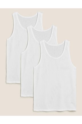 رکابی سفید مردانه بدون آستین Marks & Spencer - کد 62234719