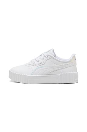 کفش اسنیکر سفید بچه گانه بند دار Puma - کد 886842256