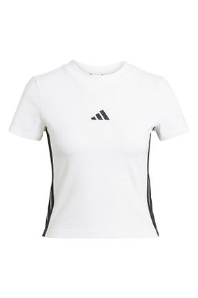 تیشرت اسپرت سفید زنانه رگولار adidas - کد 887265457