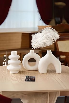 اجسام تزئینی و بیبلو سفید Alçı rufhomedesign - کد 887501596