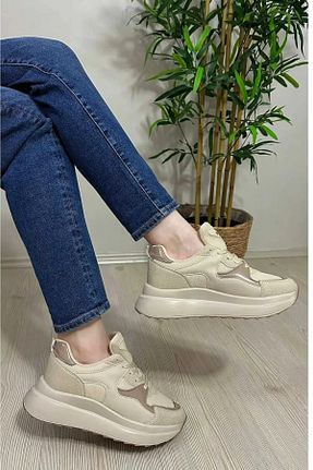 کفش اسنیکر طوسی زنانه بند دار aleynashoes - کد 770822282