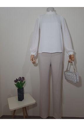 شلوار بژ زنانه اکریلیک Zuzu - کد 846065046