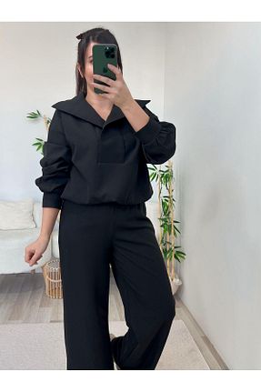 ست بالاتنه و پائین تنه مشکی زنانه رگولار PatutA ButiK - کد 890717989