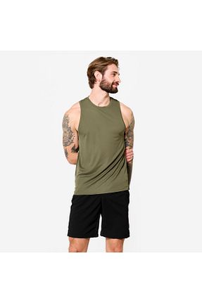 رکابی اسپرت خاکی مردانه رگولار Decathlon - کد 890721164