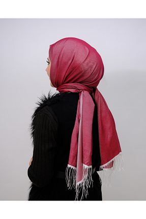 شال زرشکی زنانه پلی استر ZENİPEK - کد 890730625