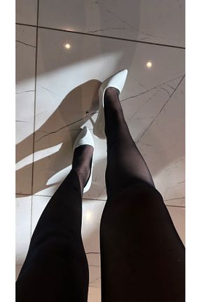 کفش استایلیتو سفید پاشنه نازک YAHO SHOES - کد 891732526