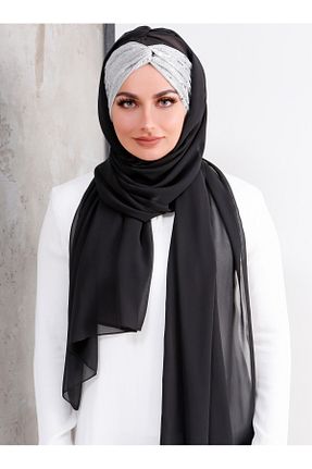شال مشکی زنانه شیفون Differenza - کد 890733790