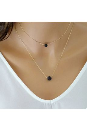 گردنبند جواهر طلائی زنانه مروارید MODAMAYS - کد 890733517
