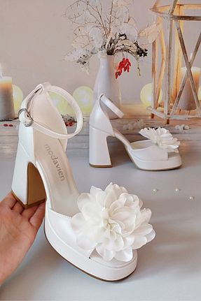 کفش مجلسی آبی زنانه پاشنه ضخیم Modavien - کد 890761769