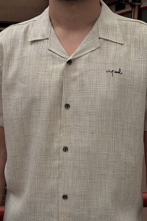 پیراهن قهوه ای مردانه رگولار inpool - کد 890780760