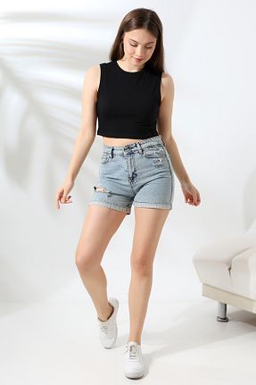 بادی مشکی زنانه یقه دوچرخه GLOWES - کد 890775695